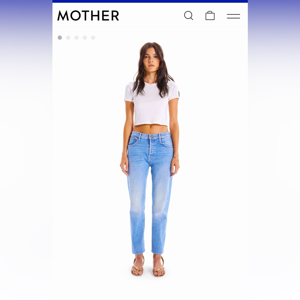 Mother Denim style “the scrapper ankle”